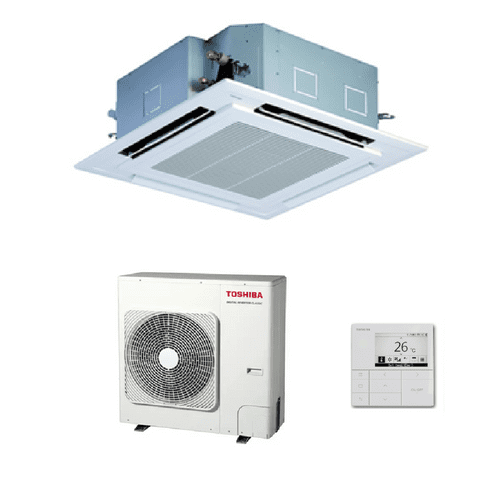 Toshiba Air Conditioning RAV-GM1101AT8P-E RAV-HM1101UTP-E 4-Way Cassette Inverter Heat Pump 10Kw 3Ph