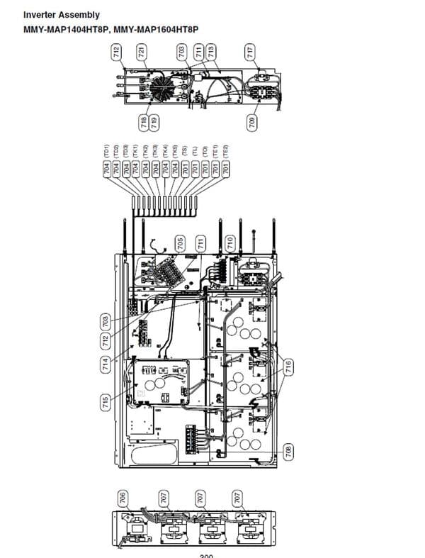 Toshiba Air Conditioning Spare Part 43T6V371 PCB; FAN IPDU; MCC1610