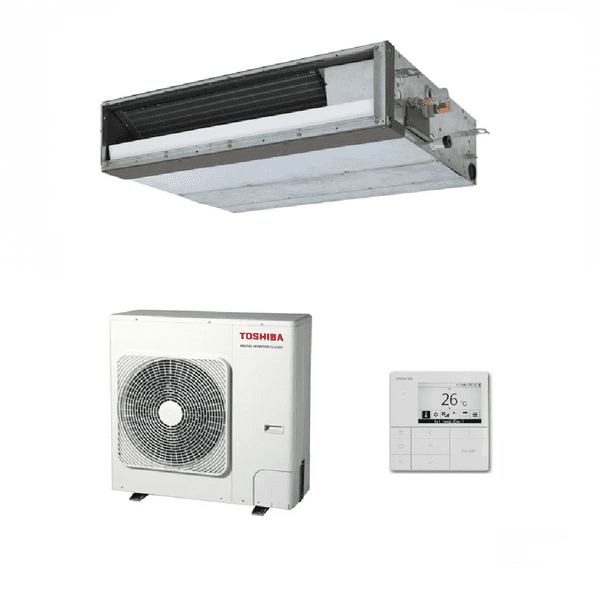 Toshiba Air Conditioning Standard Ducted RAV-GV1101AT8P RAV-HM1101BTP-E 10Kw/34000Btu Heat Pump 3Ph
