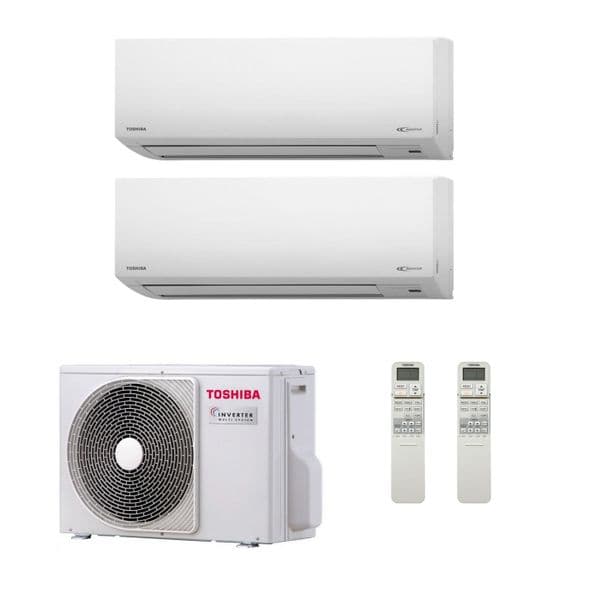 Toshiba RAS-2M14S3AV-E Multi Room Inverter Heat pump 2 x Suzumi 3.5Kw/12000Btu A++ 240V~50Hz