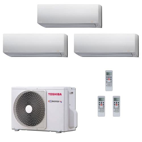 Toshiba RAS-3M26S3AV-E Multi Room Inverter Heat pump Daiseikai 3 x 3.5Kw/12000Btu A++ 240V~50Hz