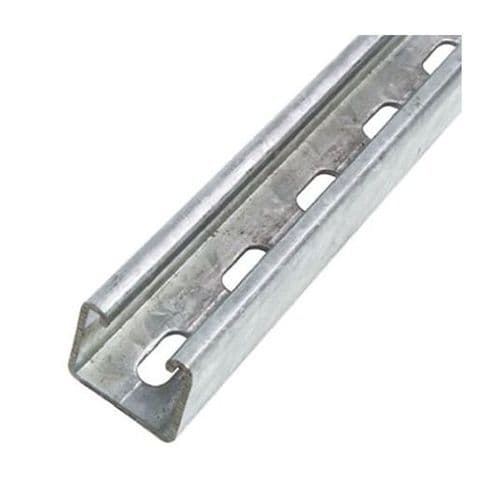 Unistrut Heavy Duty Steel Slotted Channel Rail 3 Meter length 41 x 41 x 3m