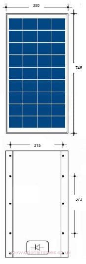 Ying Li 30W Polycrystalline Solar PV Module