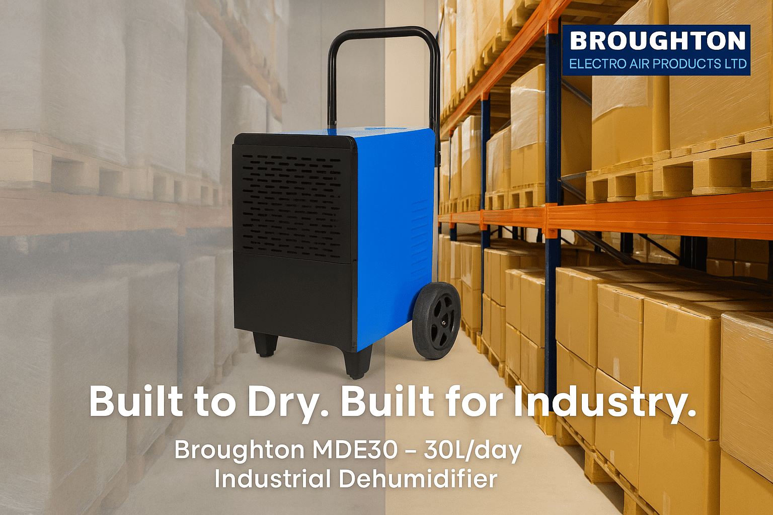 Broughton Mighty Dry MDE30 Industrial Commercial Dehumidifier