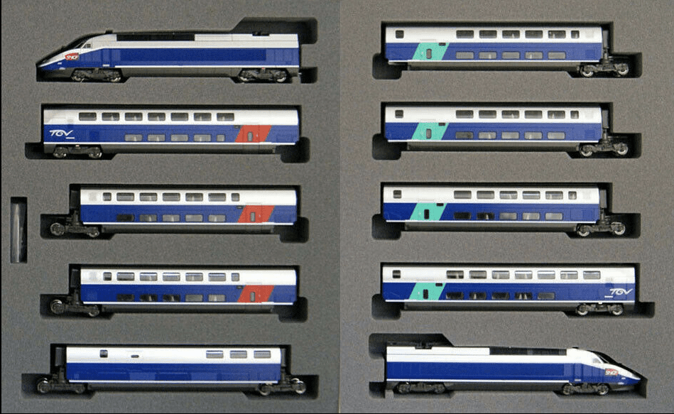 Rame TGV Réseau Kato - Coffret Complet 10 Voitures - Échelle N - NEUF