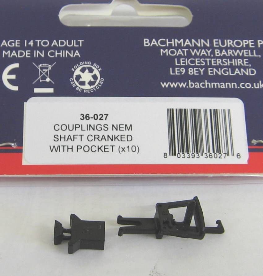 36027 Bachmann Couplings NEM Shaft Cranked with Pocket 10