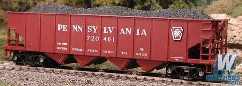 37765 Bowser Class H21a 4-Bay Hopper - Ready to Run -- Pennsylvania Railroad #178197 (Tuscan, Shadow Keystone)