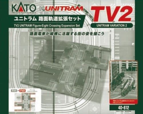 40-812 Kato Scale: 1:150, N *Unitram (TV2) Figure 8 Crossing Expansion Set