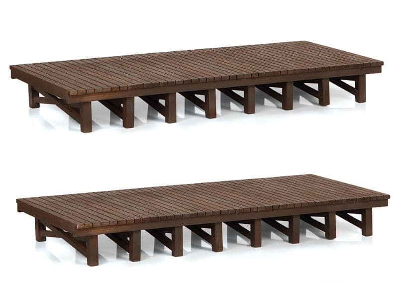42-0010 Scenecraft Wooden Platforms x2