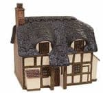42-0019 Scenecraft Thatched Cottage - Brown & Cream