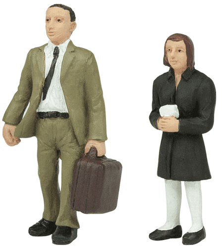 47-409 Scenecraft standing passengers B (pack of 2 figures)