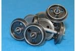 4A-003-002 Dapol Wagon 3 hole Disc (12.5mm) Wheel pack of 20