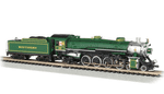 53451 Bachmann 4-8-2 Light Mountain - Southern #1489 (Green)