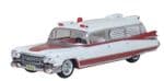 87CM59001 Oxford Diecast 1959 Cadillac Miller-Meteor Ambulance 1:100