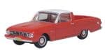 87FA60001 Oxford Diecast 1960 Ford Falcon Ranchero Monte Carlo Red/Corinthian White 1:87