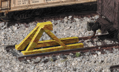 933-2602 Cornerstone: Built-ups - Track Bumpers pkg(5) Yellow