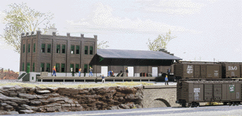 933-3201 Cornerstone N Scale Kit Water Street Freight Terminal