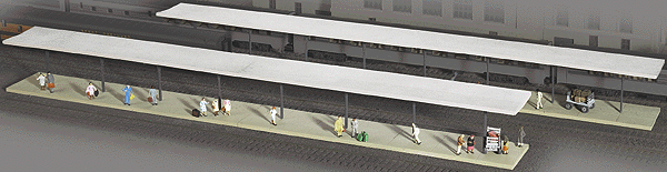 933-3258 Cornerstone: N scale Butterfly Platform Shelter