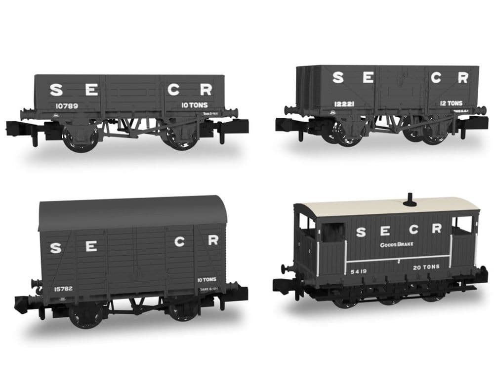 Secr R1 Drawings 942001 Rapido Trains SECR Wagons Pack 1 - SECR Livery Freight Train