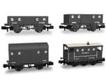 942001 Rapido Trains SECR Wagons Pack 1 - SECR Livery Freight Train
