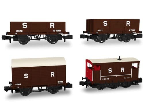 942005  Rapido Trains - SECR Wagons Pack 1 - SR pre-36 Livery Freight Train