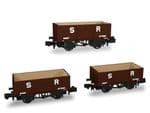 942007 Rapido Trains SECR Wagons Pack 3 - SR pre-36 Livery 7 Planks (Dia.1355)