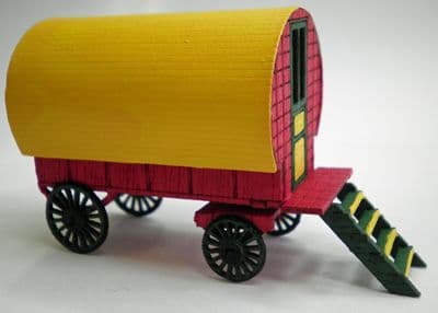 958-71 OO Gauge Gypsy Caravan Kit, Horse Drawn