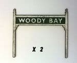 Arch Laser 00902 Woody Bay Platform Running in Signs (Pair)