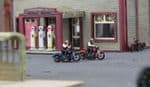 Arch Laser A3D060 N Gauge 1936 Knucklehead motorcycle with riders(pack of 2) (painted)