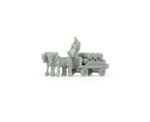 Arch Laser A3DTT120   003 TT Gauge 1:120 Scale Horse Drawn Brewery Dray (UNPAINTED)