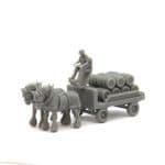Arch Laser B3D026 1/76 Scale (OO) Gauge Horse Drawn Brewery Dray (UNPAINTED)