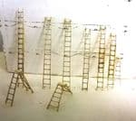Arch Laser N099 N Scale laser cut Assorted Ladders & Decorators Steps