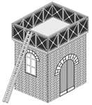 ARCHN0017 Small N Gauge Water Tower Kit N Gauge