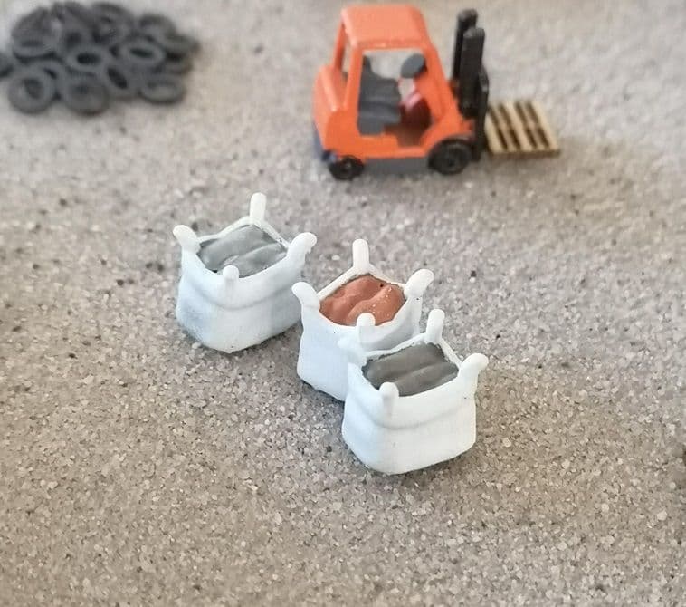 ARCHN0066 Arch Laser N Gauge 3 X Aggregate Bags UNPAINTED