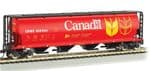 Bachmann 19134 Canadian 4 Bay Grain Hopper Govft.t. Of Canada Red