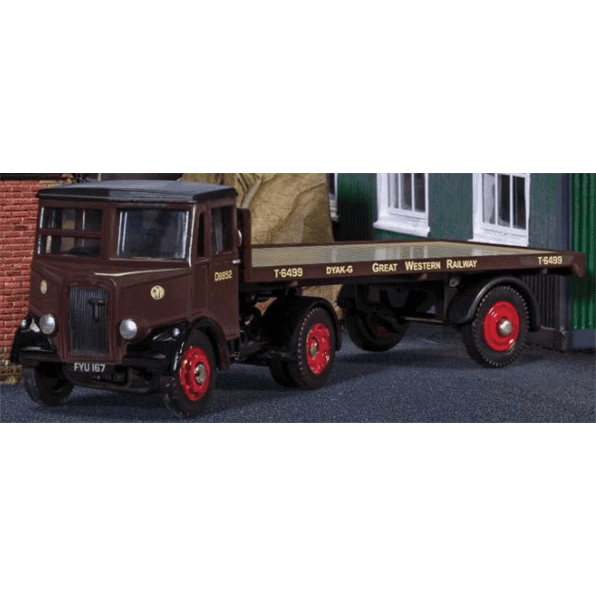 Corgi trackside DG214005 Thornycroft Nippy Flatbed Trailer GWR