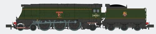Dapol 2S-034-006 D   West Country ‘Exeter’ 34001 BR Green Early Crest (DCC Fitted)