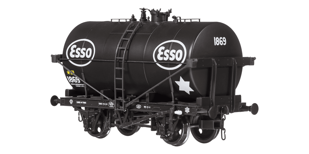 Dapol 4F-059-002 Scale 1 76 OO 14T Tank Wagon Class B Esso Black 1869