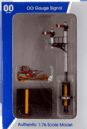Dapol 4L-001-006 Junction Signal GWR Lt hand with two arms, shorter post to Lt