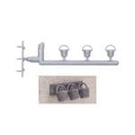 Dapol 7C-004-003 Kitmaster Fire Buckets (3) & Rack Set