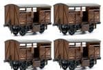 Dapol C039(4) - OO BR Cattle Wagon (pack of 4 Kits )