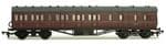 Dapol C098D 57ft Stanier Non Corridor Brake 3rd LMS Maroon Lined (Kit)
