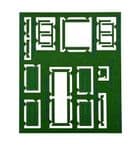 Dapol Kitmaster 4C-000-001 OO Gauge Station Doors - Green