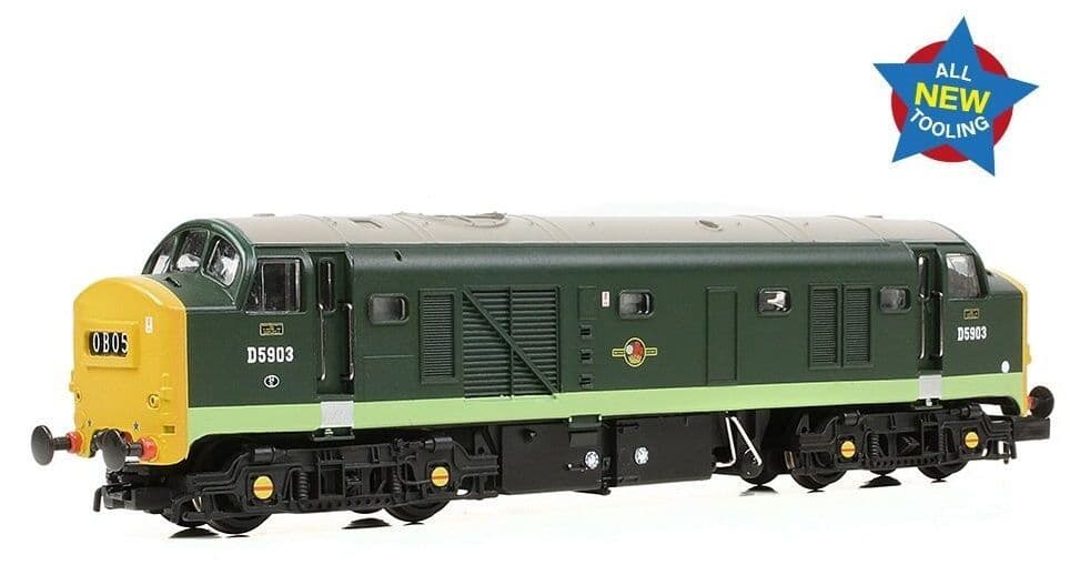 E84519 Class 23 Baby Deltic Headcode Box D5903 BR Green Full Yellow Ends