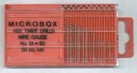 Expo 115-21 NUMBER DRILL SET 61-80 SWG (20)
