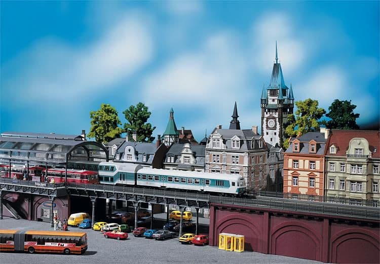 鉄道模型 FALLER HO 120487 Faller 120487 HO Scale Twin-Track Steel Bridge