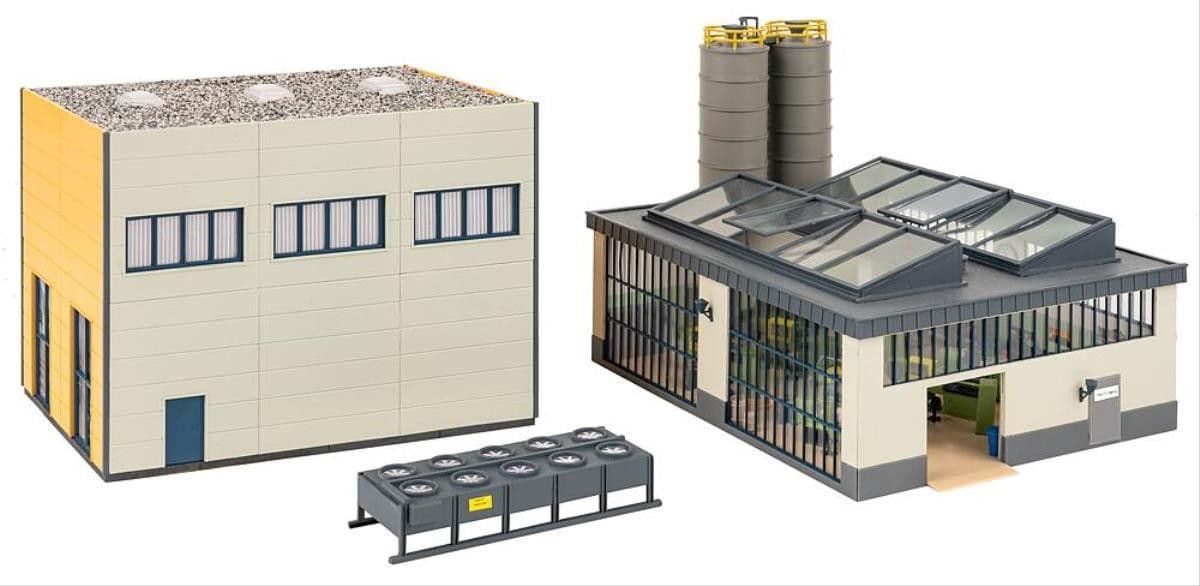 Faller 130143 Scale 1 87 HO Plastic Processing Factory Kit IV
