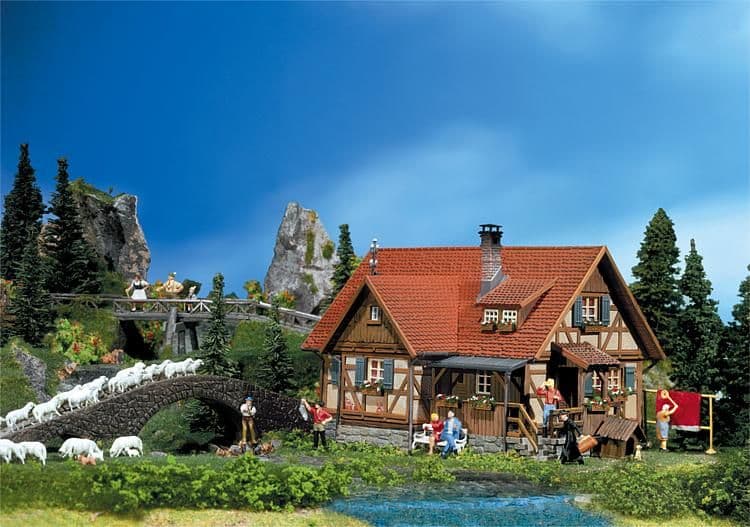 Ho Scale Rural Homes Faller 130270 HO Scale Rural Half-Timber House Era II