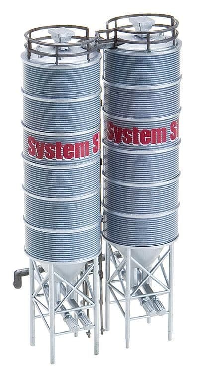 FALLER HO Lot 3 Silos Gaz Carburant Citerne Maquette Industrie Plastique