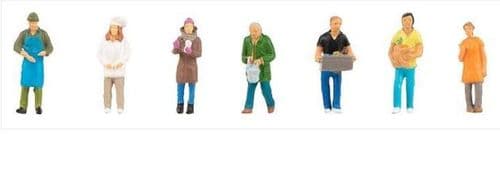 Faller 151671 Scale: 1:87, HO Weekly Market Figure Set